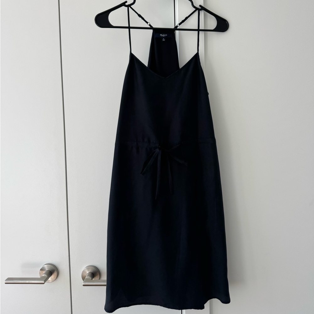 Madewell Black Halter Slip Dress
